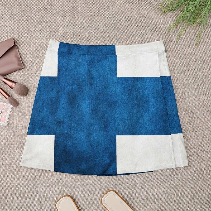 Finlandia | Flaga fińska | Flaga narodowa fińska Mini spódniczka koreańska spódnica nocna stroje klubowe