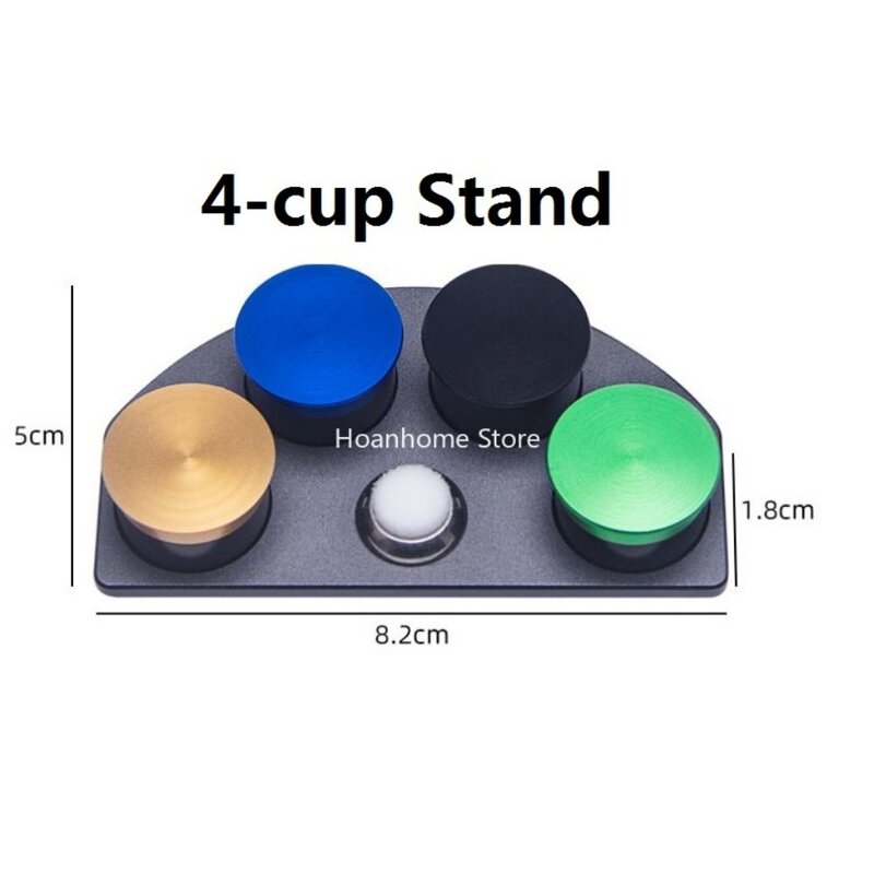 Anti Slip Base Ceramic Containers with Dust Free Covers W30180 Watch Repair Oil Dip Oiler Stand Die-Cast