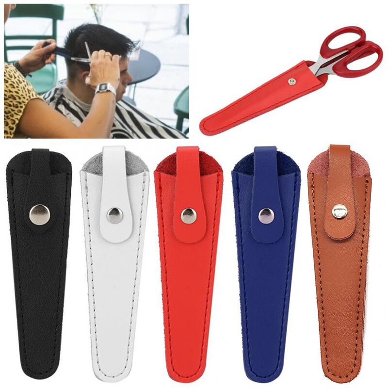 PU Leather Shears Bag Hairdressing Tools Storage Bag Barber Packet Scissor Cover Hair Scissors Bags Protective Cover
