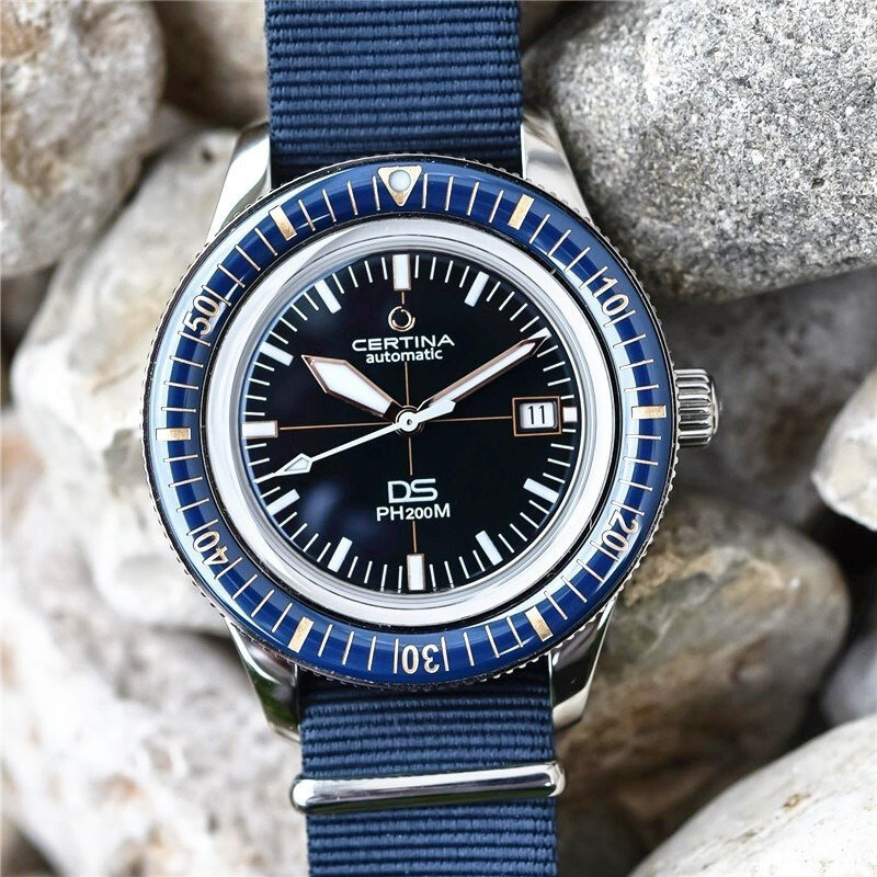 Certina Ds PH200M Quartz Heren Horloge Luxe Horloge Business Casual Mode Mannen Horloges Lederen Waterdicht Grote Wijzerplaat Horloge Voor mannen