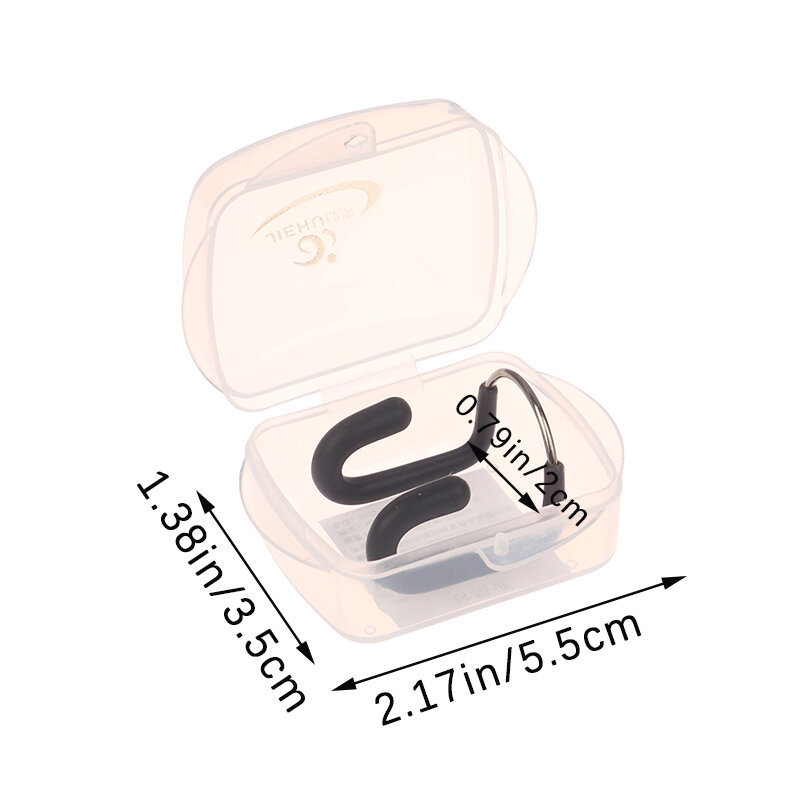 Clip nasal de alambre de acero de silicona suave para natación, accesorios de buceo, deportes acuáticos, 1 unidad