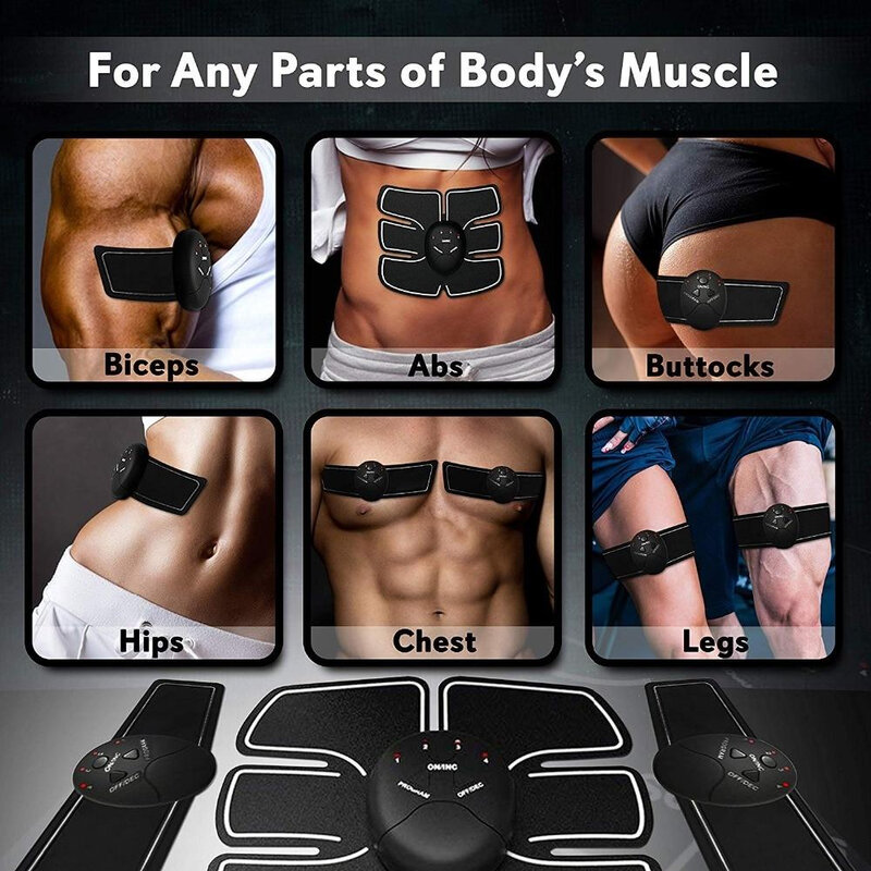 Abdominal Stimulator Machine, EMS Muscle Stimulator Hips Trainer Fitness Lifting Buttock Electrical Training Equipment