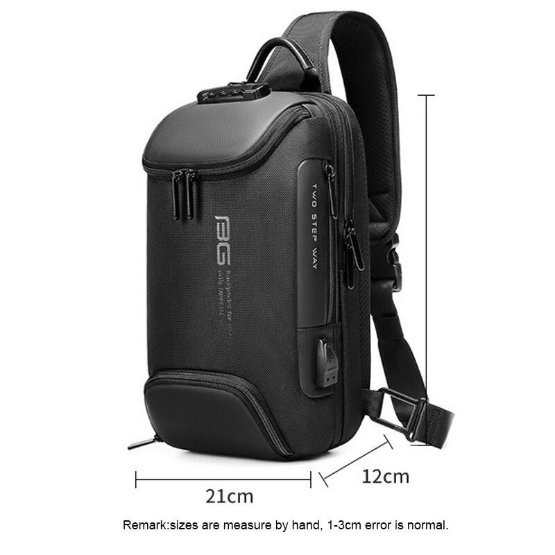 Модный повседневный мужской рюкзак через плечо с защитой от кражи, 2023, нагрудная сумка, уличный спортивный дорожный водонепроницаемый вместительный рюкзак