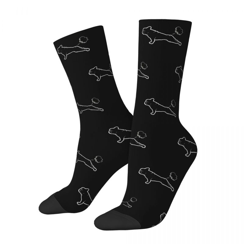 French Bulldogs Yoga Socks Harajuku Sweat Absorbing Stockings All Season Long Socks Accessories for Unisex Birthday Present
