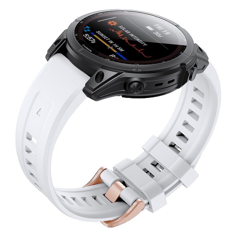 Bracelet de montre en silicone Quickfit pour femme, bracelet pour Garmin Fenix 7S Pro 6S Pro 5S Plus, 20mm