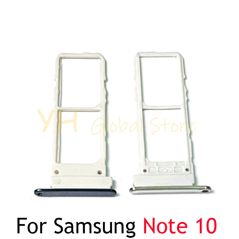 Untuk Samsung Galaxy Note 10 Plus 5G N970 N971 N975 Sim Slot kartu baki pemegang Sim bagian perbaikan kartu