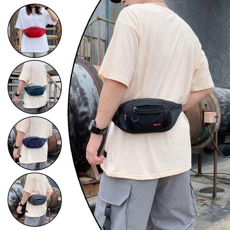 Bolso de hombro deportivo para mujer, mochila de pecho para correr, Fitness, versión coreana, R8I4