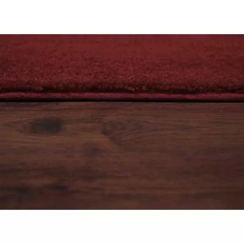 Garland karpet tradisional nilon 3 buah, Set karpet kamar mandi merica merah