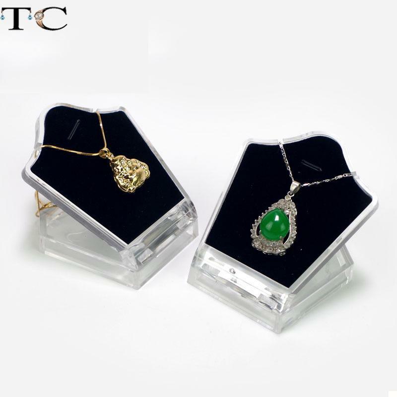 Présentoir Transparent en acrylique pour bijoux et pendentifs, présentoir pour colliers et colliers