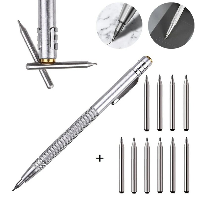 Diamant Schrijf Pen Wolfraamcarbide Tip Carbide Gravure Pen Voor Metalen Hout Glas Tegel Snijden Marker Potlood Handgereedschap