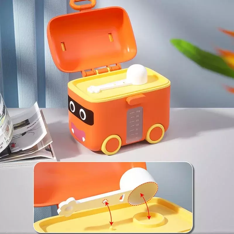 Draagbare Melkpoeder Formule Dispenser Voedsel Container Opslag Voedingsdozen Voor Baby Kids Peuter Rooster Babyvoeding Opbergdoos