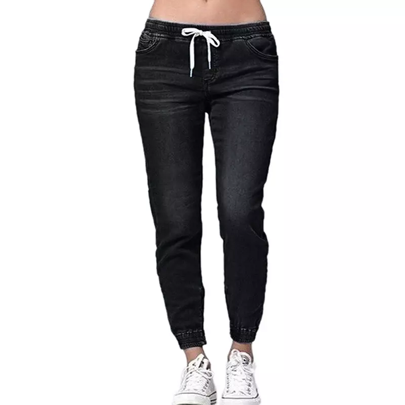 Jean Crayon Taille Haute pour Femme, Pantalon Automne