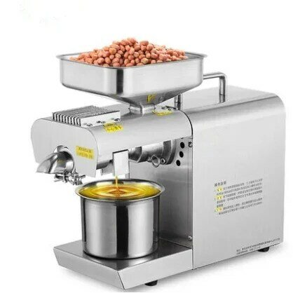 Home automatic peanut/soybean oil presser machine small oil extracting machine