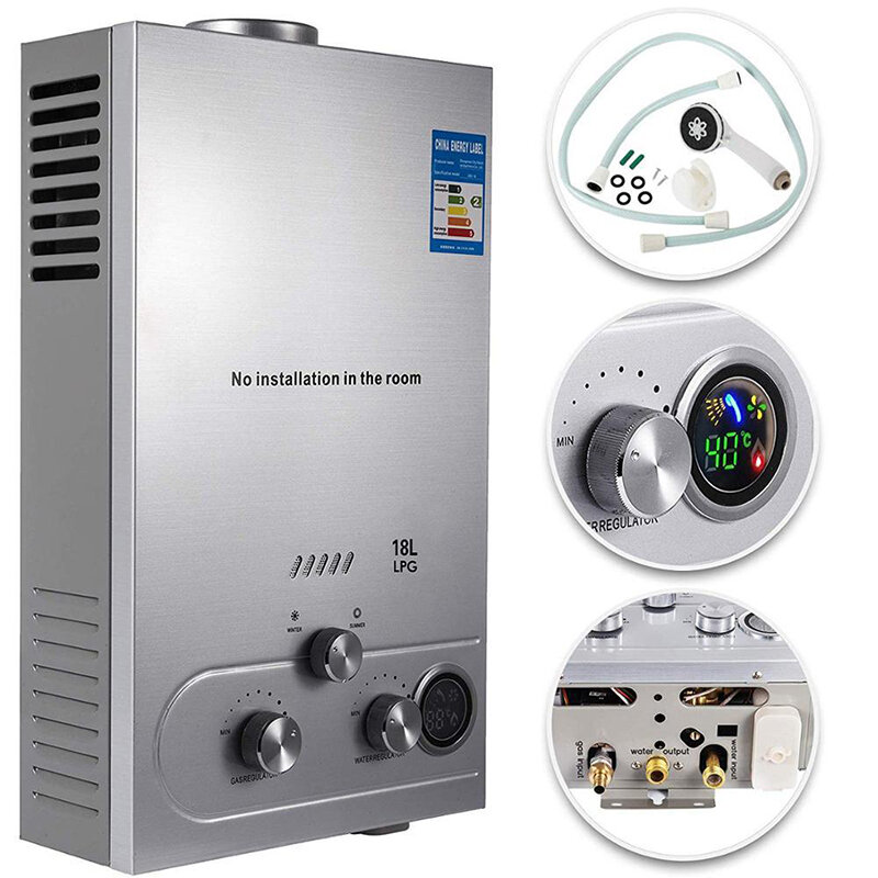 16L Liquefied Gas Water Heater, Household Vertical Water Heater, Wall-mounted Gas Water Heater, Bathing Machine Equipment
