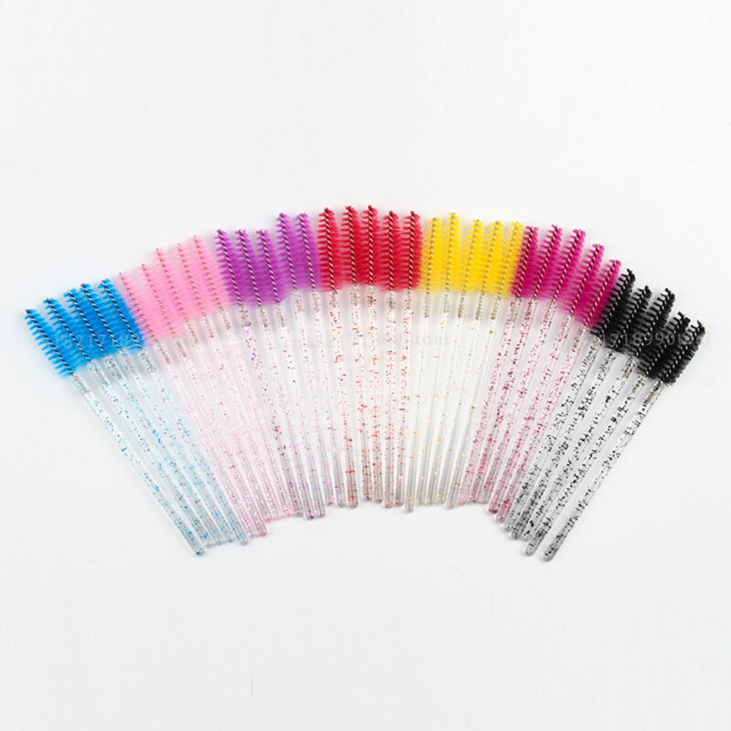 50Pcs Eyelash Brushes Makeup Brushes Disposable Mascara Wands Applicator Spoolers Eye Lashes Cosmetic Brush Makeup Tools