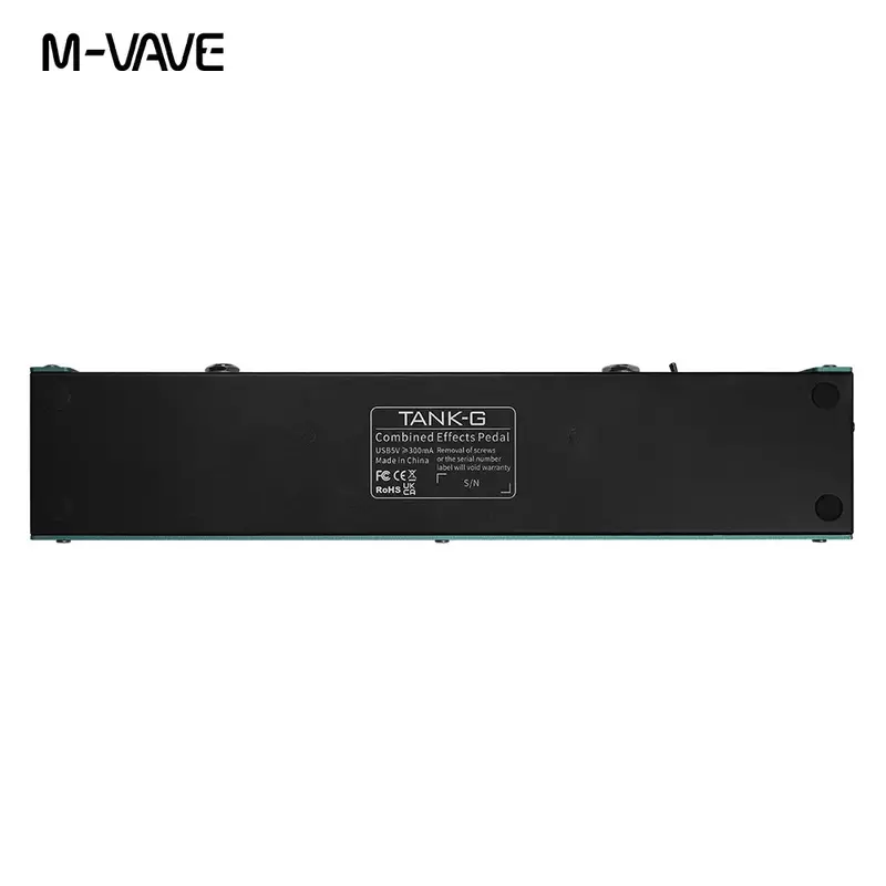 M-VAVE Tank-G pedale Multi-effetti per chitarra 36 preset 9 slot Preamp 8 slot per cabina IR 3 bande EQ 3 modulazione/ritardo/effetto riverbero