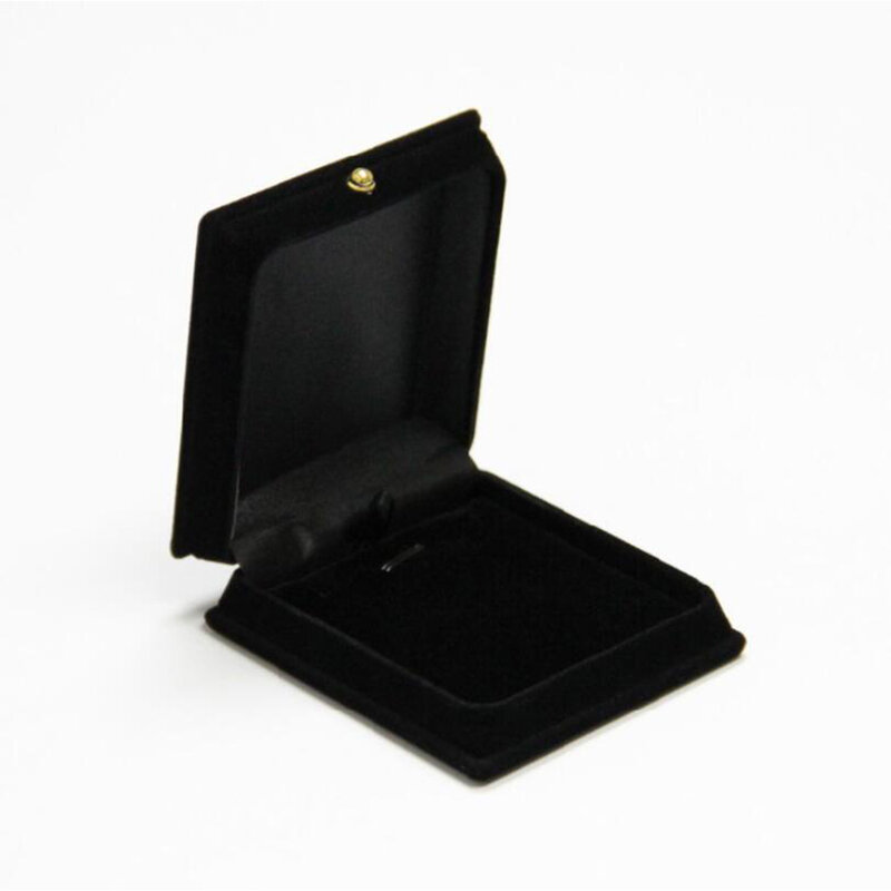 Custodia per collana floccaggio in plastica per orecchini espositore per gioielli scatola regalo portatile