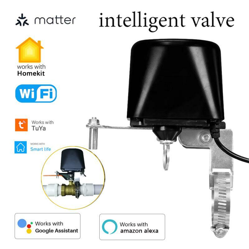 Controlador inteligente de apagado de Gas, válvula de agua con WiFi Tuya, manipulador de automatización de agua/Gas, funciona con Alexa, Google Home Homekit