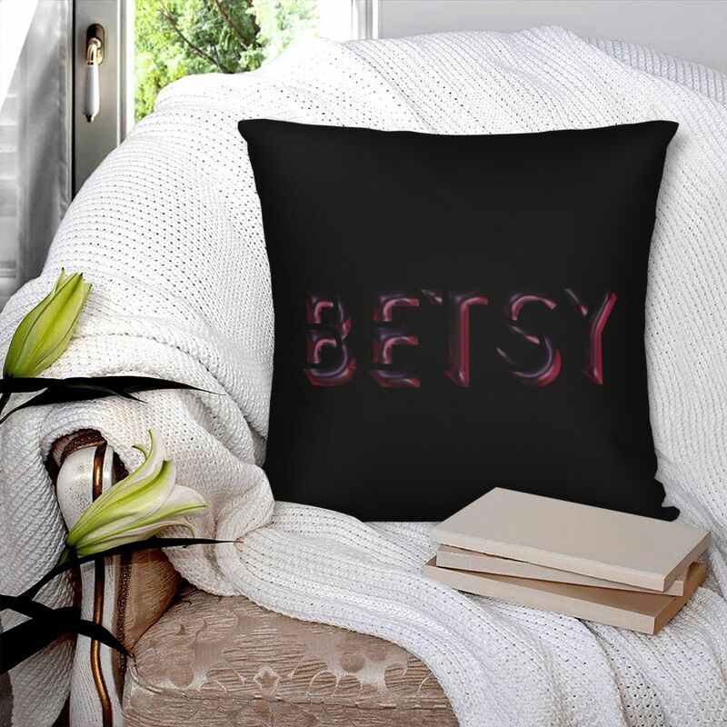 Betsy Sticker-funda de almohada cuadrada de poliéster, decoración de cojín de terciopelo, cómoda, para sofá y hogar