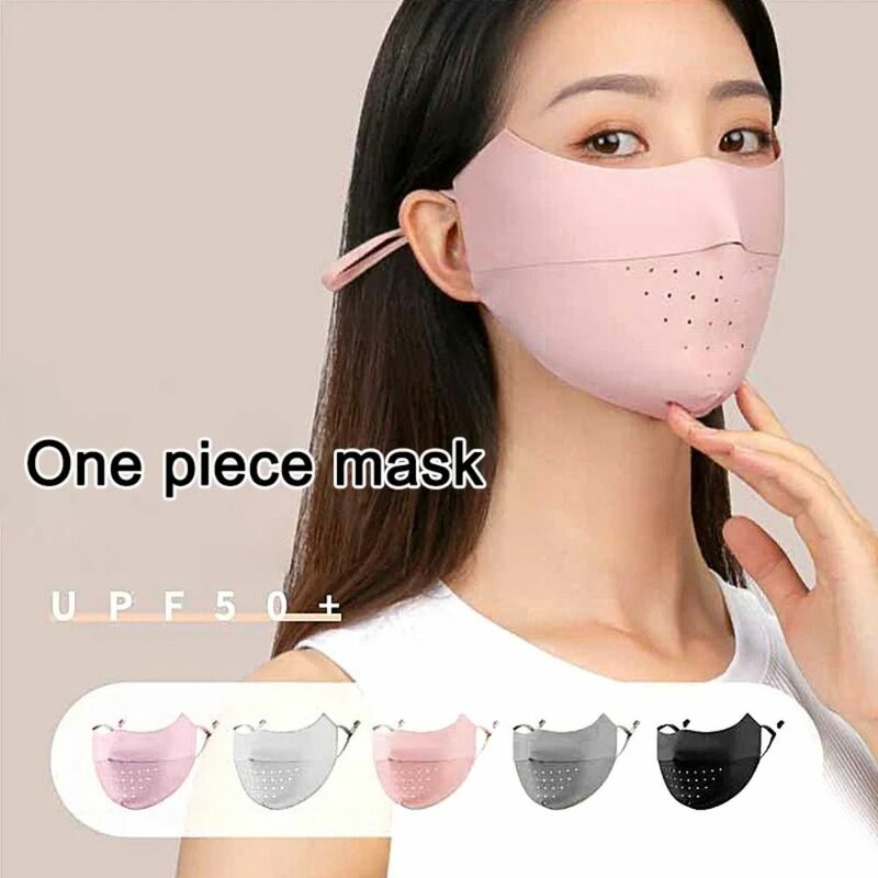 Breathable Cycling Face Mask Uv Sun Protection Thin Ice Silk Face Mask Outdoor Running Cycling Sports Mask Men Women
