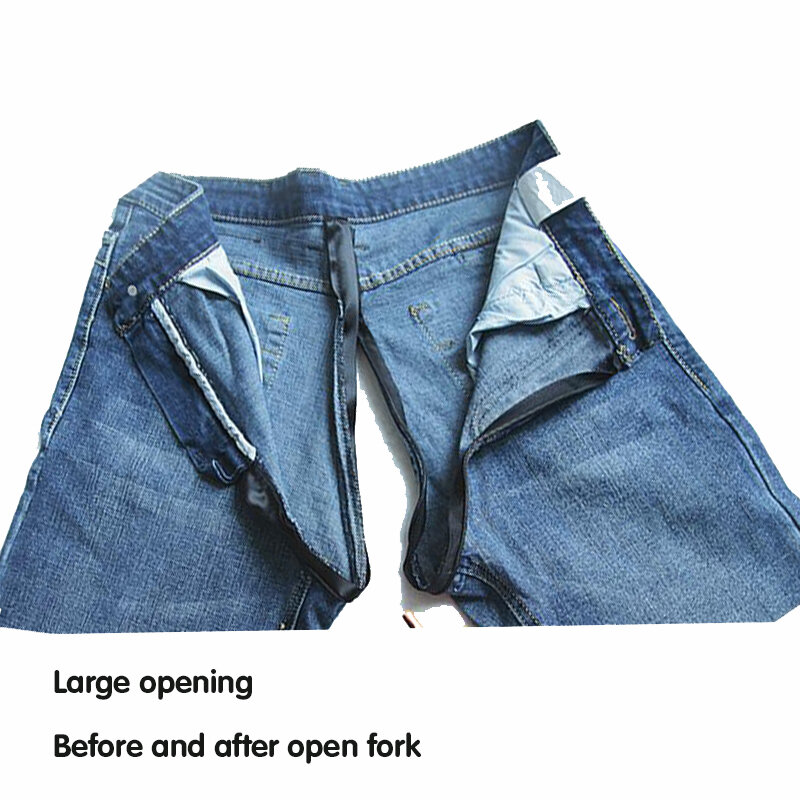 Zomer Gescheurde Jeans Dames Onzichtbare Open Kruis Broek Vernield Retro Y 2G Streetwear Losse Wijde Pijpen Denim Broek Buiten Seks