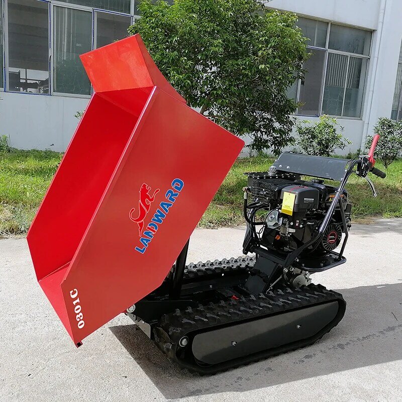 Caminhão basculante hidráulico em miniatura Alta eficiência Dumper de rastreamento Agente de biomassa Mini Dumper para jardim Casa Personalizado Preço de fábrica