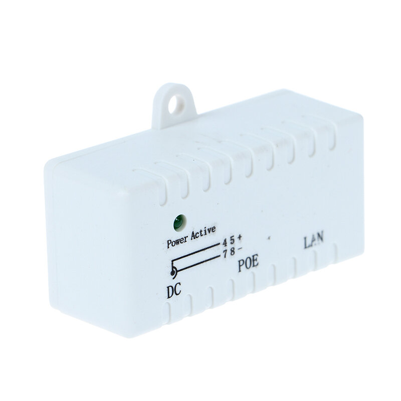 2V - 48V passiver Poe-Injektor für IP-Kamera VoIP-Telefon Netwrok AP-Gerät 10/100 MBit/s Kamera Netzwerk halterung Adapter