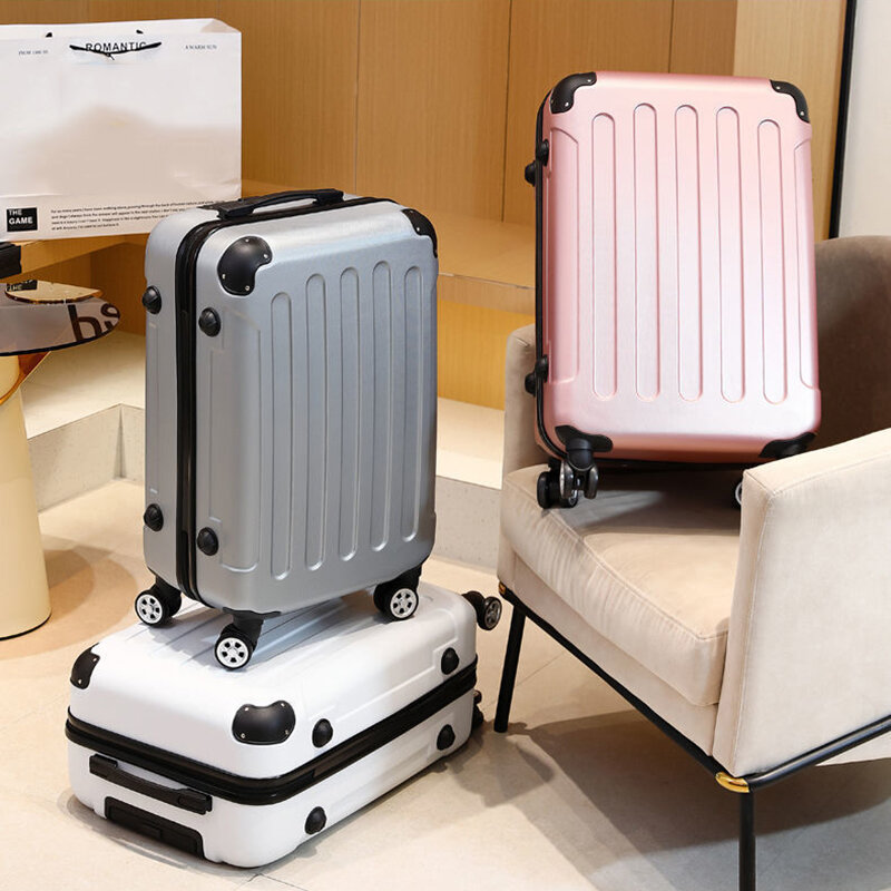 Caja de equipaje con varias ruedas para hombre y mujer, Maleta de viaje con contraseña, fuerte y duradera, 24 ", 20