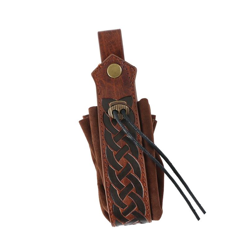 Poudres de ceinture de chevalier médiéval PU, sac de ceinture, accessoires de théâtre