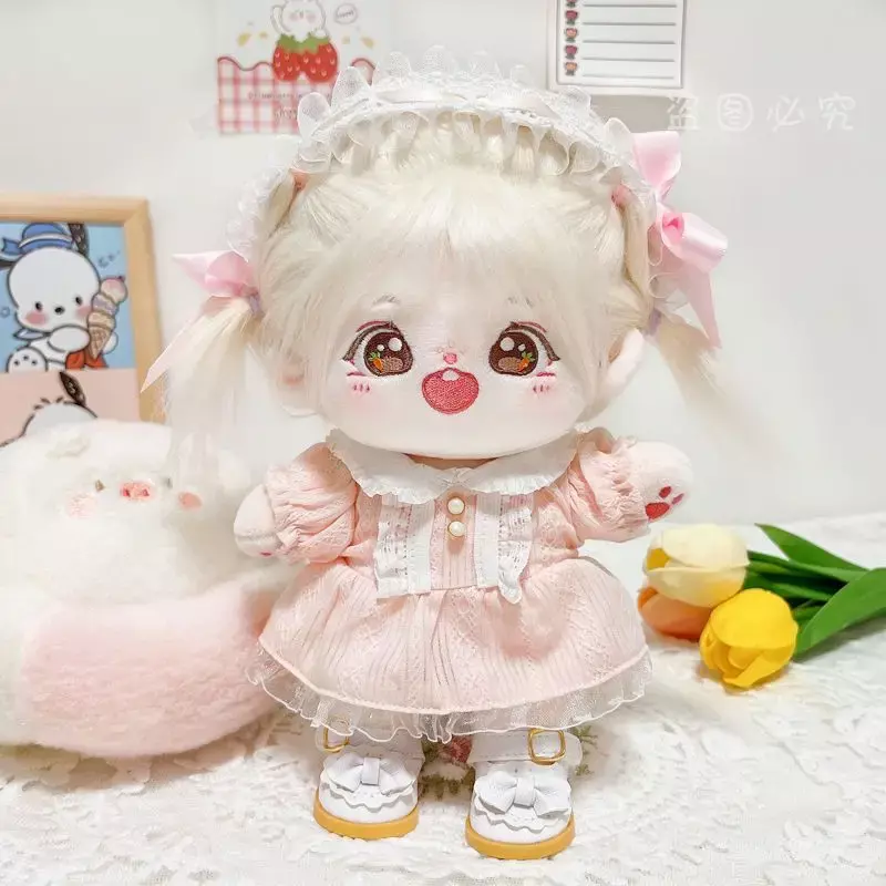 20cm baby clothes bow princess dress 20cm cotton doll doll doll changing without attributes