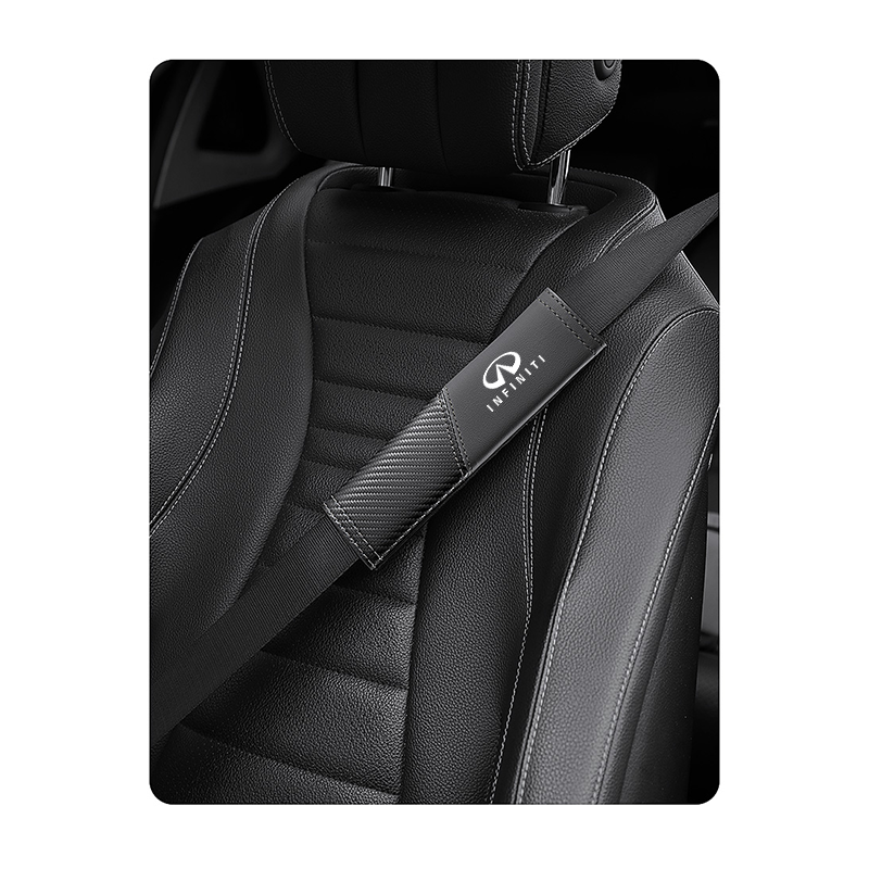 Funda para cinturón de seguridad de coche, accesorios interiores para infiniti QX55, QX50, QX60, Q50, Q70L, QX30, QX80, Q60, Q70, QX70, Q30, Q60S, 1 piezas