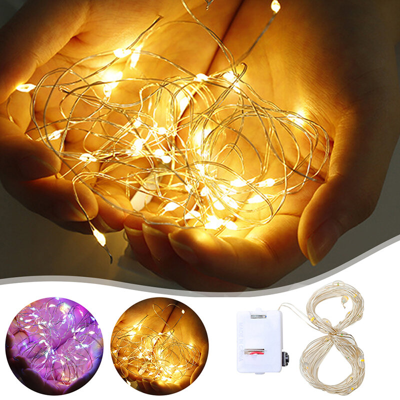 Led Strings Copper Wire Operated Christmas Wedding Party Decoration LED String Fairy Lights light birthday party light strip