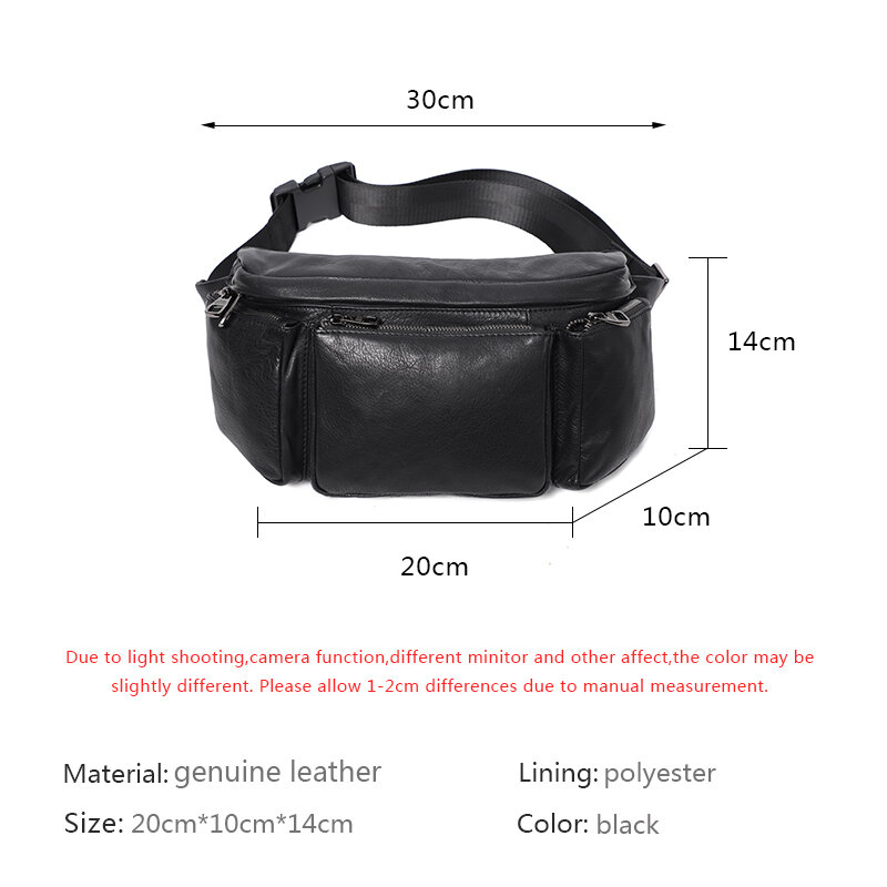 Оригинальный кожаный поясной кошелек для мужчин, нагрудная сумка, многофункциональная мужская сумочка на плечо, Мужская поясная сумка через плечо из натуральной кожи