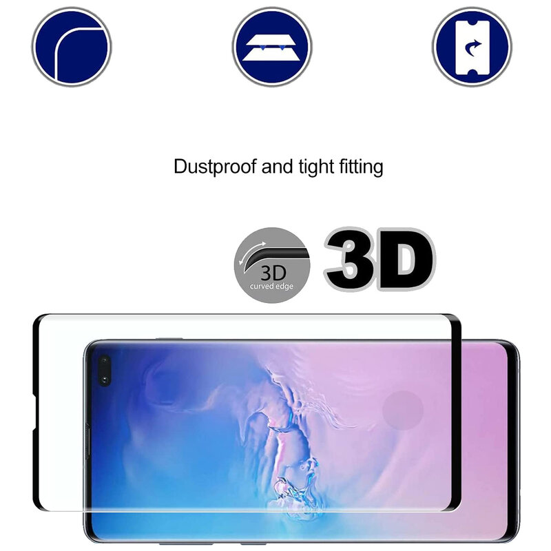 Vidrio templado para Samsung Galaxy S10 Plus, Protector de pantalla Ultra antiarañazos, S20, S21, S22, S23, Ultra Plus, Note 20, 4 Uds.