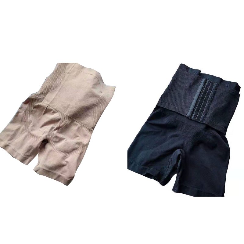 Culotte avec ceinture de contrôle du ventre pour femmes, sous-vêtement moulant avec crochets, taille haute, Corset amincissant, livraison directe