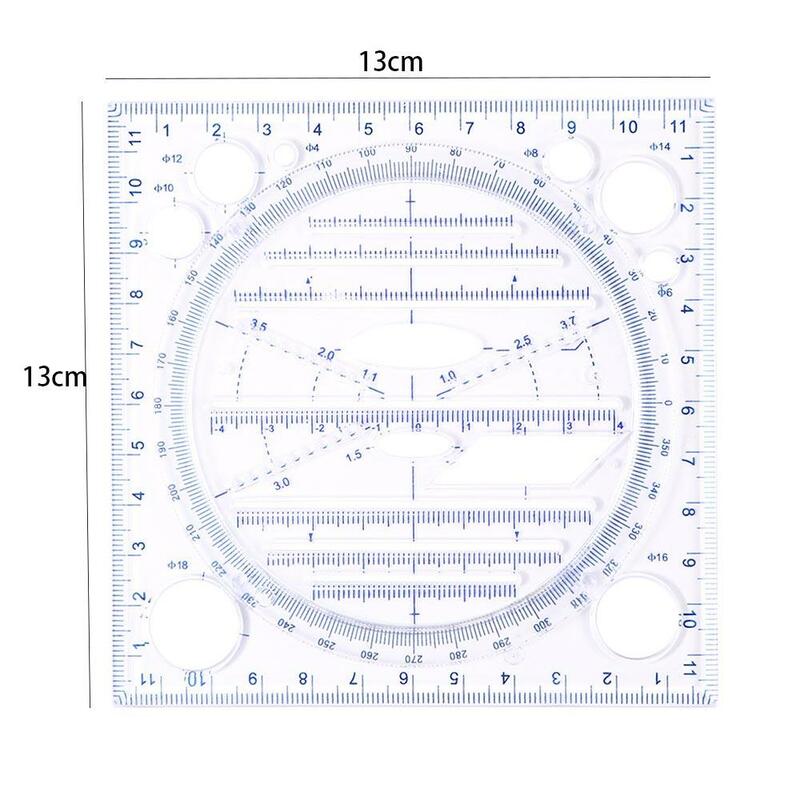 Stereo-Vorlage geometrische Zeichnung Vorlage Kreis Hersteller Zeichnung Lineal multifunktion ale Zeichnung Lineal Spring hall Winkel