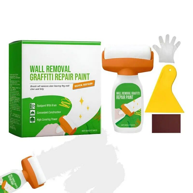 Wall Paint Roller Brush para Cobrir e Manchas, Repair Tool, 500g