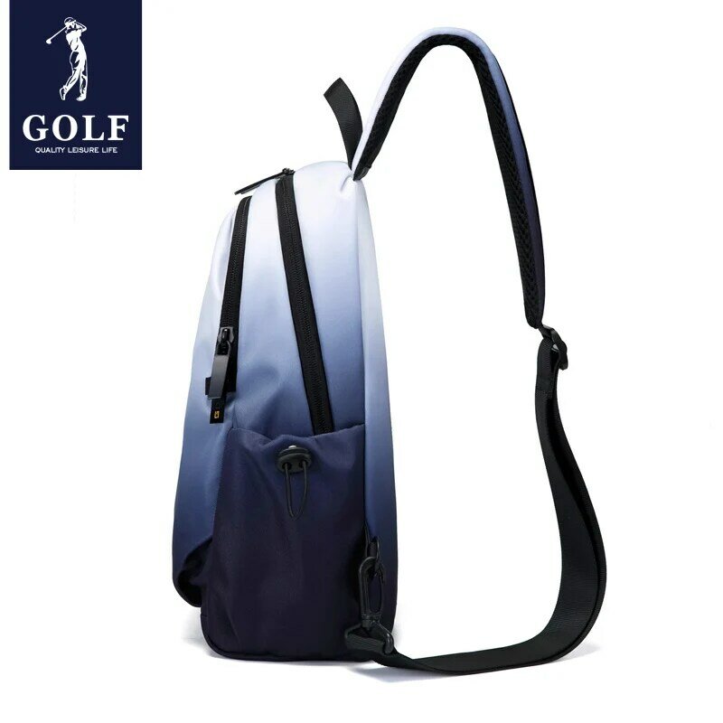 Мужская нагрудная сумка GOLF, новинка 2023, градиентная сумка через плечо, модная брендовая сумка через плечо, повседневная спортивная Холщовая Сумка