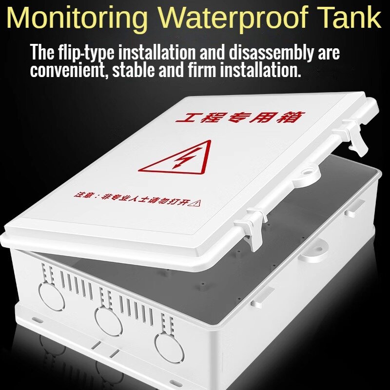 Caja de conexiones a prueba de lluvia para exteriores, caja de alimentación de plástico ABS para exteriores, monitoreo de tanque impermeable, carcasa eléctrica