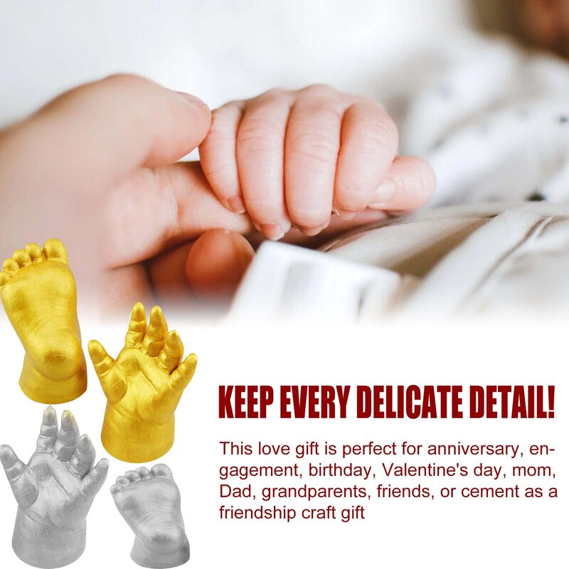 DIY Baby Gips Form 3d Hand Fuß Druck Form für Baby Souvenir Hand Casting Kit Paare Hochzeit Zubehör Wohnkultur Geschenke