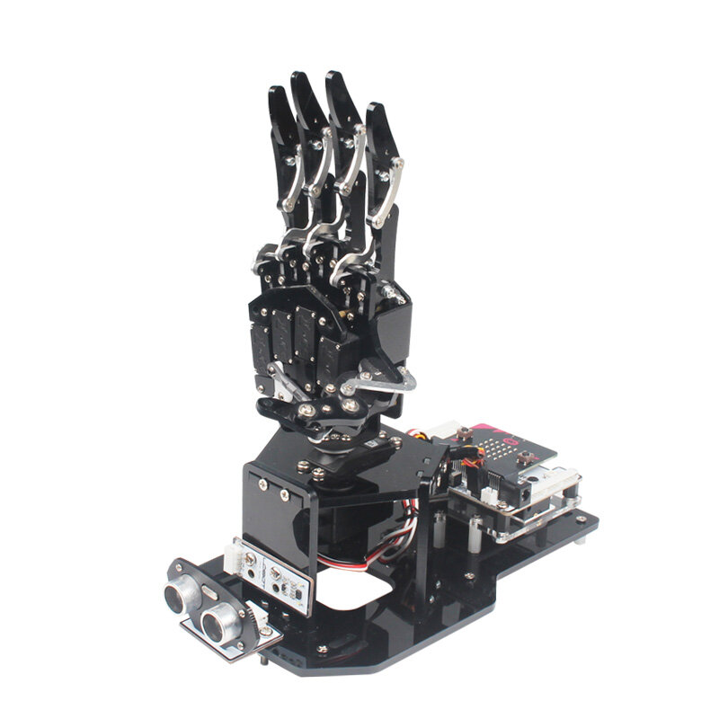 Kit de main de robot programmable pour Microbit V2, pince, griffe, chirurgie tionné, manipulateur Micro:bit, l'hypothèse avec doigts robotiques 5 DOF