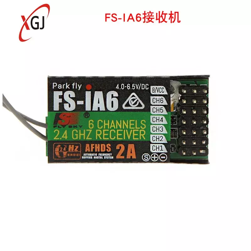Fuji-Fs I6 6 Canais Receptor de Controle Remoto, Ia6, 2.4g Recebendo Aeronaves, Eixo Multi, Asa Fixa Modelo