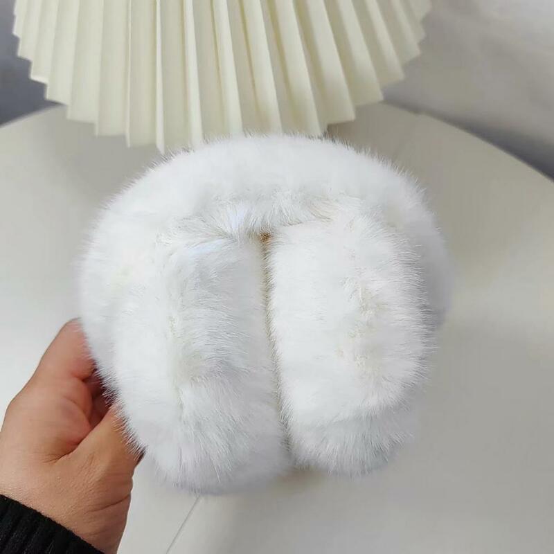 Soft Plush Ear Warmer Winter Thermal Unisex Fluffy Ear Covers for Women Men Fashion Earflap Outdoor Cold Protection Ear-Muffs
