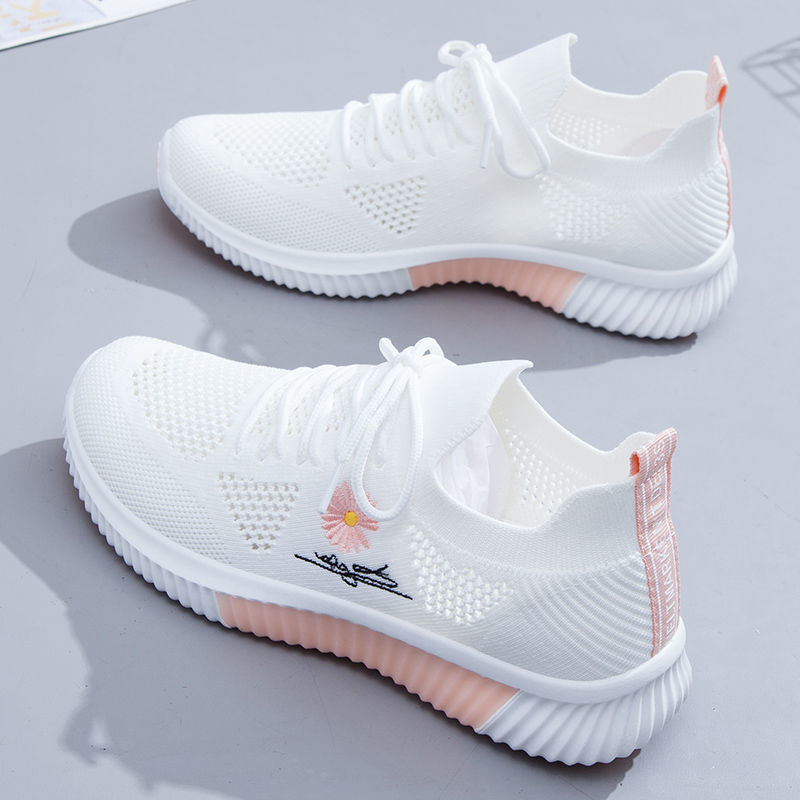 Sneakers Wanita Baru 2023 Sepatu Kasual Wanita Hak Tinggi Musim Panas Musim Gugur Sepatu Platform Wedges Wanita Sepatu Pelatih Sol Tebal Wanita