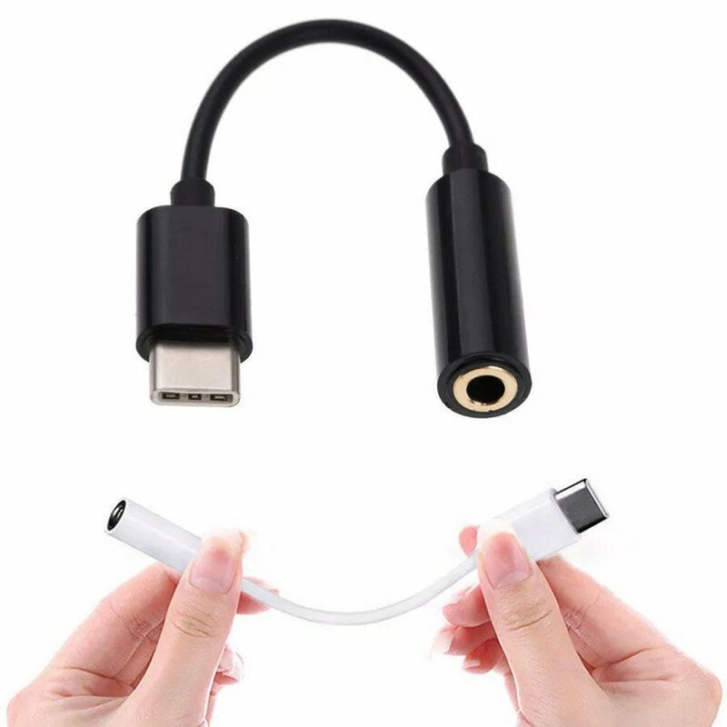 3.5 słuchawki typu C z gniazdem USB C do 3.5mm AUX kabel Audio Adapter do Huawei V30 mate 20 P30 pro Xiaomi Mi 10 9