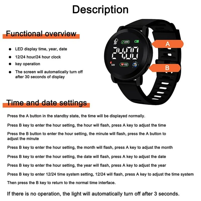 Coppia orologi LED orologio digitale per uomo donna sport Army orologio militare in Silicone orologio elettronico esrelojes LEDDisplay