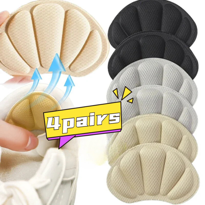 Palmilhas leves Almofadas de calcanhar para calçados esportivos, Adesivo traseiro de tamanho ajustável, Almofada macia antidesgaste, Almofadas antidesgaste de alívio