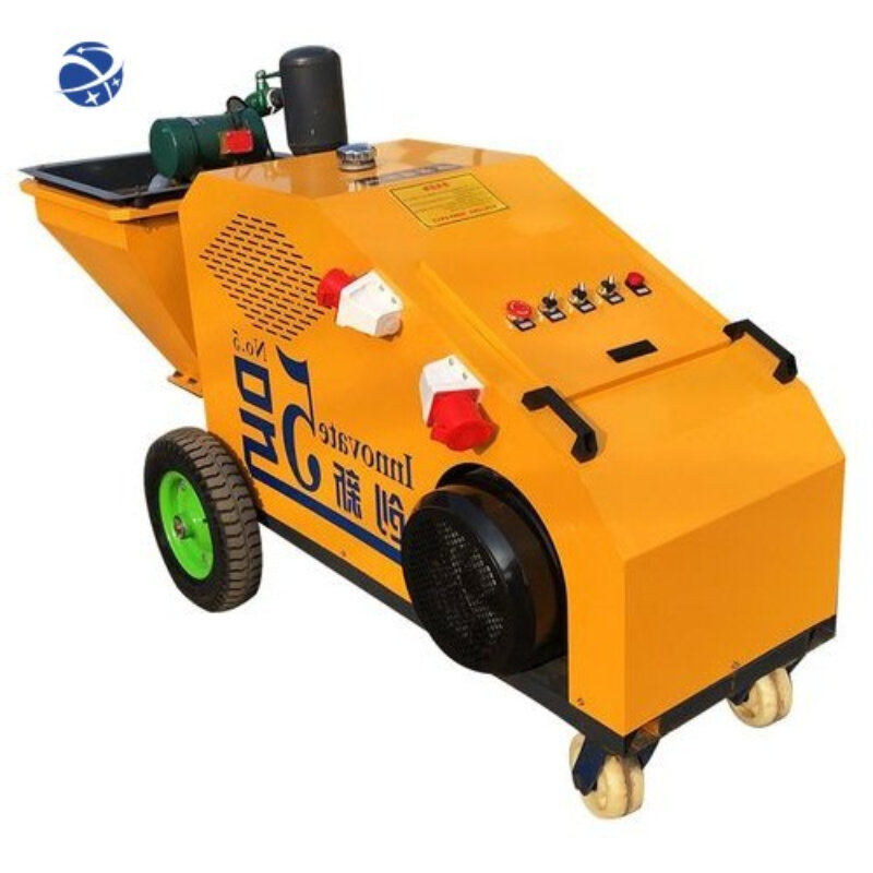 220V electric Wall Cement Mortar Spraying Plaster Machine   Communicate product appeals