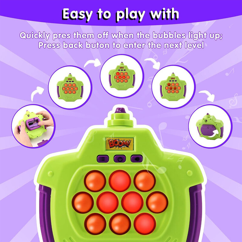 Quick Push Bubble Game Handle Speelgoed Creatief Whack-A-Mole Game Ballonblaas Machine Speelgoed Voor Kinderen Verjaardag Kinderdag