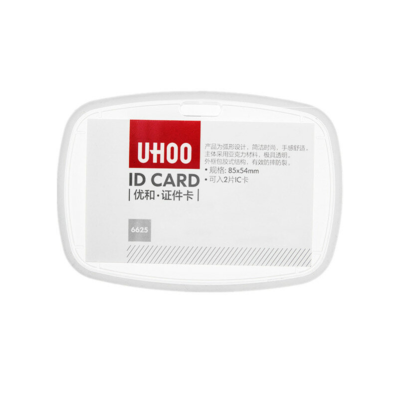 1pc acrilico trasparente ID lavoro titolare della carta di nome personale lavoratori forniture per ufficio custodia per carta d'identità